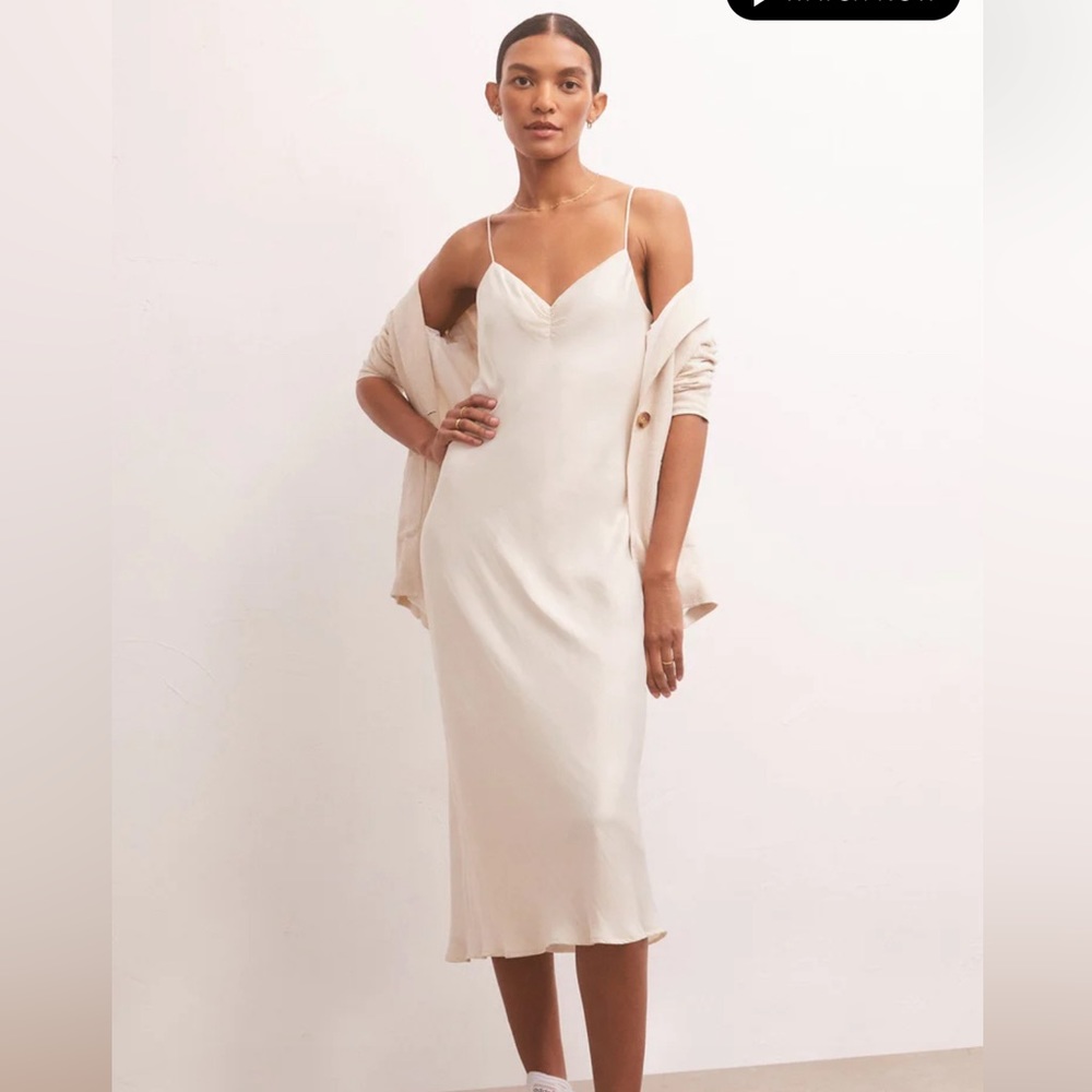 Z supply lark lux sheen midi dress